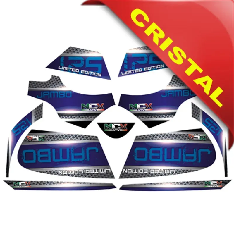 Kit Grafiche Originali NCX per Quad Jambo Blu in Cristal