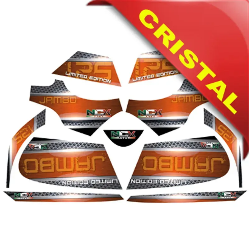 Kit Grafiche Originali NCX per Quad Jambo Arancio in Cristal