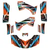 Kit Grafiche Originali NCX per Quad Iron 125cc Arancio in Pvc 55 Micron