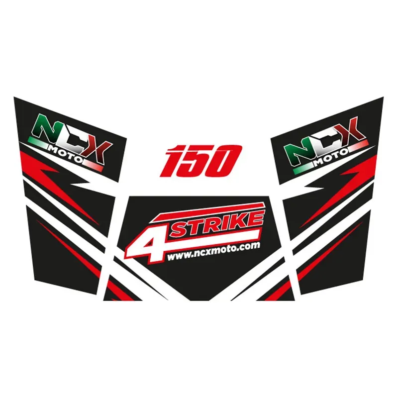 Kit Grafiche Originali NCX per Buggy 4Strike 150 Nero in Pvc 55 Micron