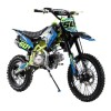 Pit Bike NCX New Vyper Double 140 17/14 4 Marce - Colore Nero-Blu-Giallo - Vista Frontale Destra