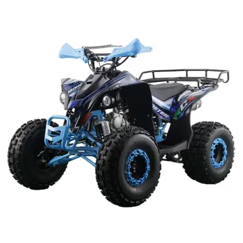 Quad Monster 125 R8 FD - Colore Blu - Versione Automatico + Retro - Vista Frontale Sinistra