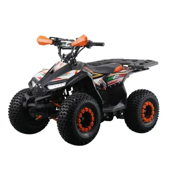 Quad Tracker Advance 125 4T R7 - Colore  Nero/Arancio - Vista 45° Frontale