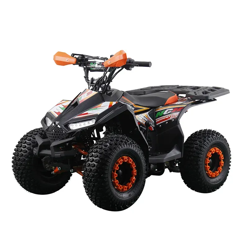 Quad Tracker Advance 125 4T R7 - Colore  Nero/Arancio - Vista 45° Frontale