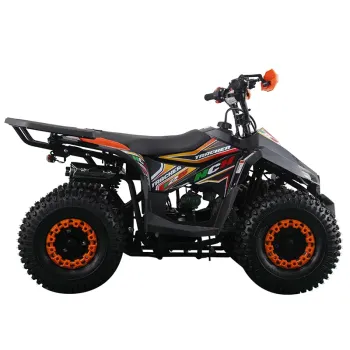 Quad Tracker Advance 125 4T R7 - Colore  Nero/Arancio - Vista 45° Laterale