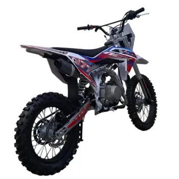 Pit Bike NCX Thor 125 Street 4M 17/14 - Colore Rosso/Blu - Vista Posteriore Destra