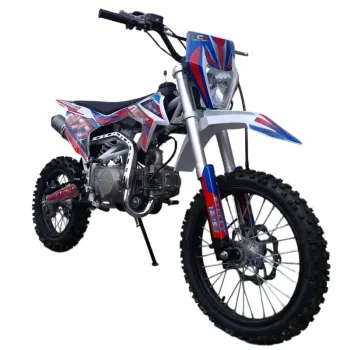 Pit Bike NCX Thor 125 Street 4M 17/14 - Colore Rosso/Blu - Vista Frontale Destra