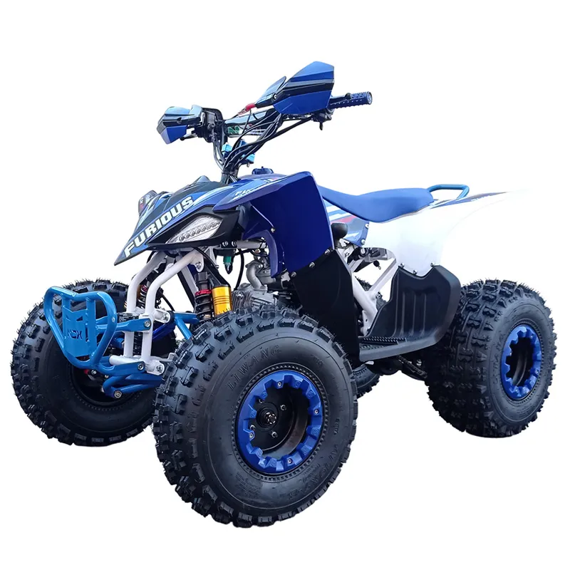 Quad Furious Slim FD 125 4T R8 - Colore Blu - Vista 45° Frontale