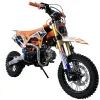 Pit Bike NCX CRX 125cc 12/10 4 Marce Gold - Colore Bianco-Arancio - Vista 45° Frontale
