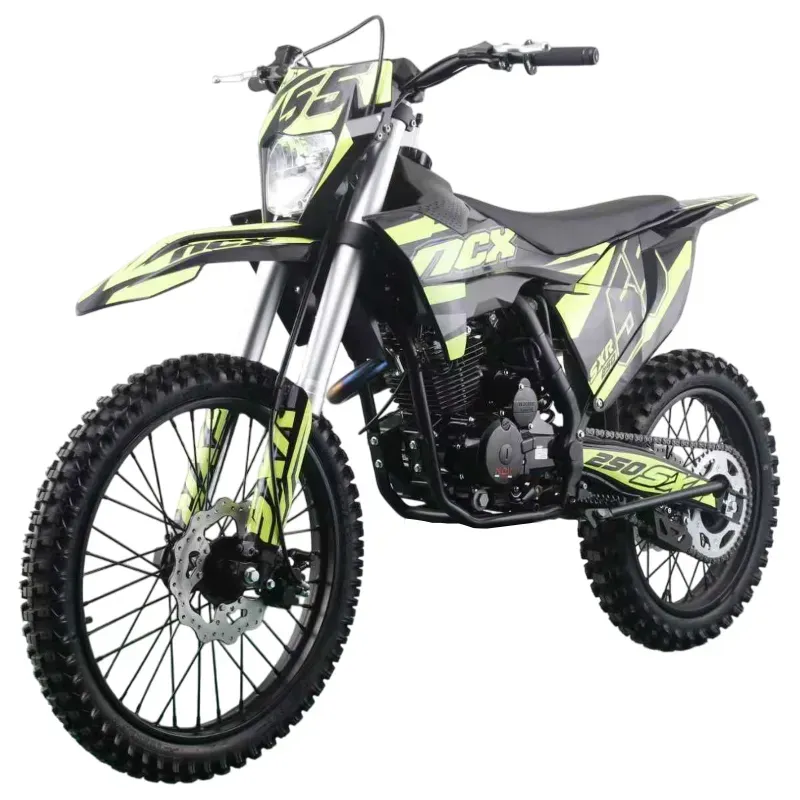 Pit Bike NCX Sxr 250 4T 21/18 - Nero/Giallo - Vista 45° Frontale