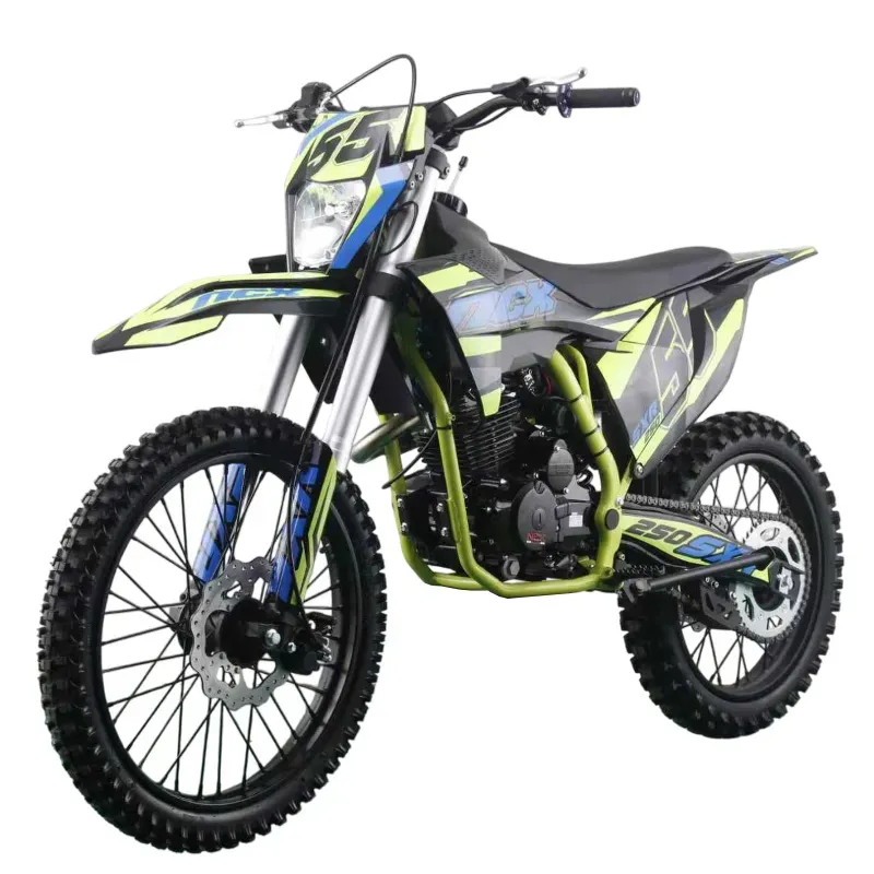 Pit Bike NCX Sxr 250 4T 21/18 - Nero/Blu-Giallo - Vista 45° Frontale
