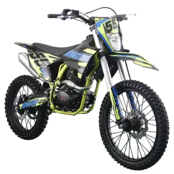 Pit Bike NCX Sxr 250 4T 21/18 - Nero/Blu-Giallo - Vista 45° Frontale