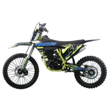 Pit Bike NCX Sxr 250 4T 21/18 - Nero/Blu-Giallo - Vista 45° Laterale