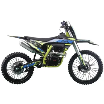 Pit Bike NCX Sxr 250 4T 21/18 - Nero/Blu-Giallo - Vista 45° Laterale