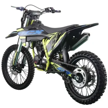 Pit Bike NCX Sxr 250 4T 21/18 - Nero/Blu-Giallo - Vista 45° Posteriore