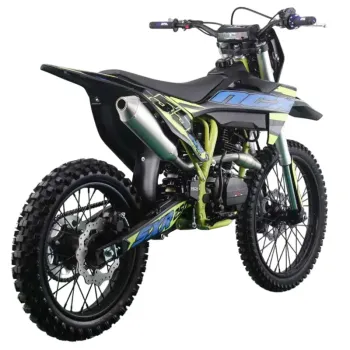 Pit Bike NCX Sxr 250 4T 21/18 - Nero/Blu-Giallo - Vista 45° Posteriore