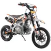 Pit Bike NCX CRX 125cc 14/12 Automatica Gold - Colore Bianco-Arancio - Vista 45° Frontale