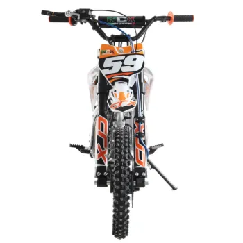Pit Bike NCX CRX 125cc 14/12 Automatica Gold - Colore Bianco-Arancio - Vista Posteriore