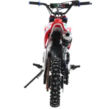Pit Bike NCX CRX 125cc 14/12 Automatica Gold - Colore Rosso-Blu - Vista Posteriore