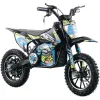 Mini Cross Elettrica Thor EVO 1000W 36V 12Ah - Colore Nero/Blu/Gialla - Vista 45° Frontale