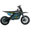 Mini Cross Elettrica Thor EVO 1000W 36V 12Ah - Colore Nero/Blu/Gialla - Vista 45° Laterale