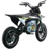 Mini Cross Elettrica Thor EVO 1000W 36V 12Ah - Colore Nero/Blu/Gialla - Vista 45° Posteriore