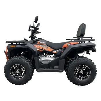 Quad NCX X-Rock 270 - Colore Nero-Arancio - Vista 45° Laterale