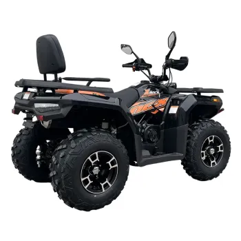 Quad NCX X-Rock 270 - Colore Nero-Arancio - Vista 45° Posteriore