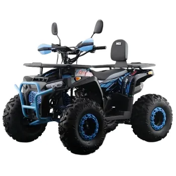 Quad Angry 125cc R8 Explorer - Colore Blu - Vista Frontale Sinsitra