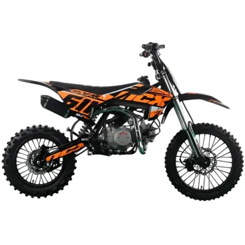 Pit Bike NCX SXR Evolution 140cc 17/14 - Colore Nero/Arancio - Vista Laterale Destra