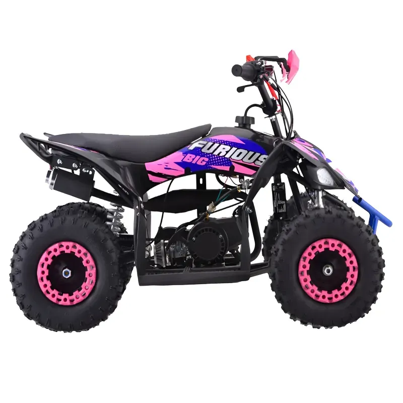Mini Quad NCX Furious Big 50cc R6 - Colore Rosa - Vista 45° Laterale