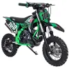 Mini Cross Phantom X 50cc R12/10 NAC NAC - Colore Nero-Verde - Vista 45° Frontale