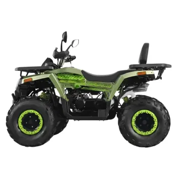 Maxi Quad Mega Angry 250 R10 - Colore Nero/Verde- Vista 45° Laterale
