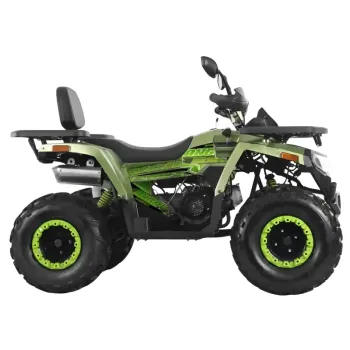 Maxi Quad Mega Angry 250 R10 - Colore Nero/Verde- Vista 45° Laterale
