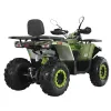 Maxi Quad Mega Angry 250 R10 - Colore Nero/Verde- Vista 45° Posteriore