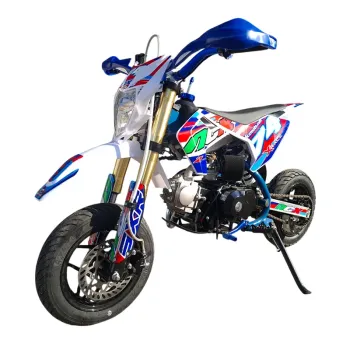 Pit Bike Motard NCX New Sxr 125 4T Semi-Auto 10/10 Telaio 14'' - Vista 45° Frontale