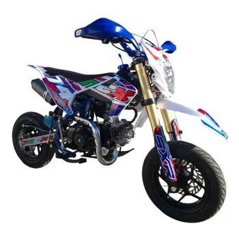 Pit Bike Motard NCX New Sxr 125 4T Semi-Auto 10/10 Telaio 14'' - Vista 45° Frontale