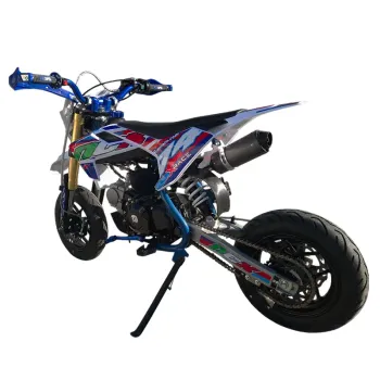 Pit Bike Motard NCX New Sxr 125 4T Semi-Auto 10/10 Telaio 14'' - Vista 45° Posteriore