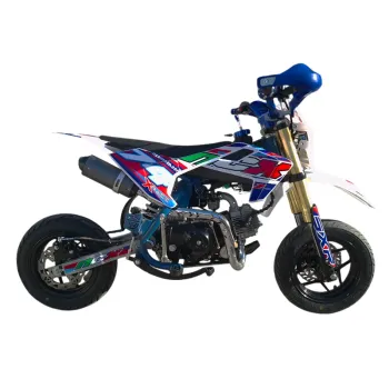 Pit Bike Motard NCX New Sxr 125 4T Semi-Auto 10/10 Telaio 14'' - Vista 45° Laterale