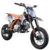 Pit Bike NCX Vyper 110cc Four Stroke 4T 12/10 - Colore Arancio/Blu - Vista 45° Frontale