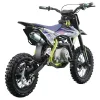 Pit Bike NCX Vyper 110cc Four Stroke 4T 12/10 - Colore Giallo/Blu - Vista 45° Posteriore