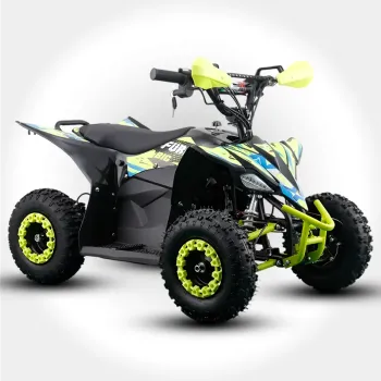 Mini Quad NCX Furious Big 1000W R6 Elettrico - Colore Giallo - Vista 45° Frontale