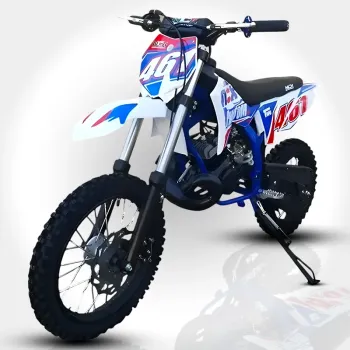 Mini Cross Phantom X 50cc R14/12 Nac Nac - Colore Bianco-Rosso-Blu - Vista 45° Frontale