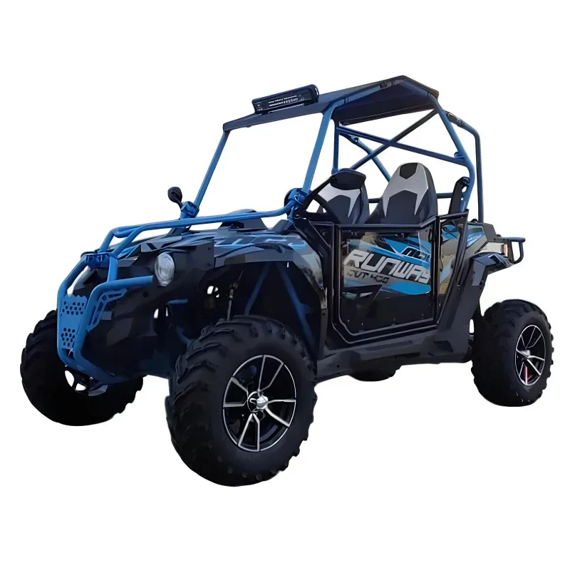 Buggy Runway 400 R12 L7E-B2 - Colore Blu - Vista 45° Frontale