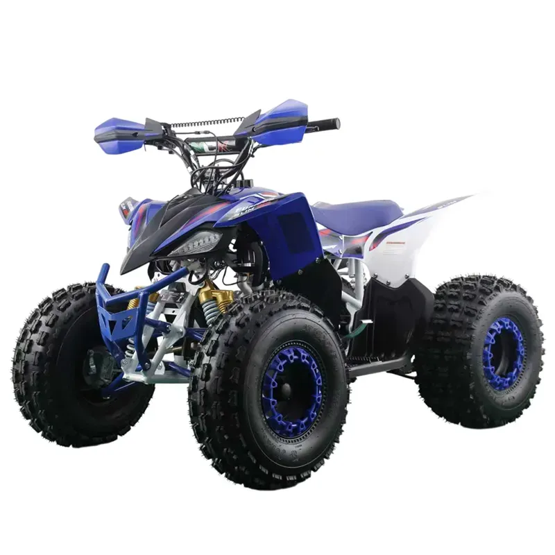 Quad Furious Evo 125 4T R8 - Colore Bianco/Rosso-Blu - Vista 45° Frontale