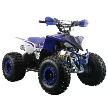 Quad Furious Evo 125 4T R8 - Colore Bianco/Rosso-Blu - Vista 45° Frontale