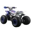Quad Furious Evo 125 4T R8 - Colore Bianco/Rosso-Blu - Vista 45° Posteriore