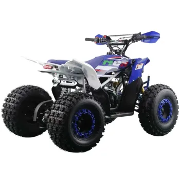 Quad Furious Evo 125 4T R8 - Colore Bianco/Rosso-Blu - Vista 45° Posteriore