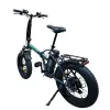 Fat E-Bike Pieghevole Zero Fork 250W 36V 13Ah - Colore Grigio - Vista 45° Posteriore