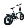 Fat E-Bike Pieghevole Zero Fork 250W 36V 13Ah - Colore Grigio - Vista 45° Posteriore